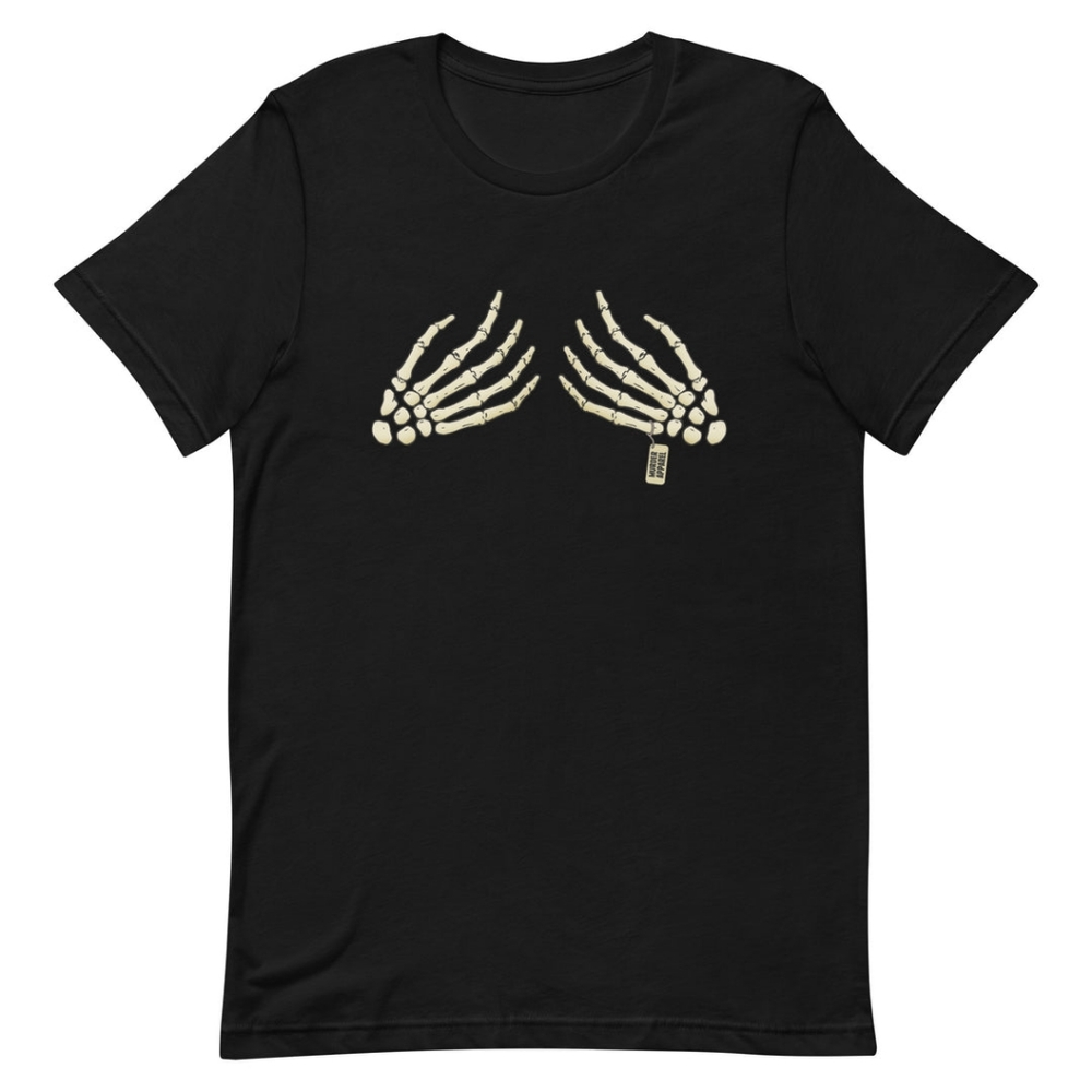 NWOT Murder Apparel Skelton Boobs Cotton T-shirt
